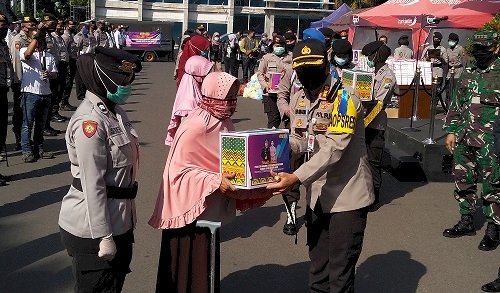 17 Titik Zona Merah Kota Malang Disemprot Disinfektan