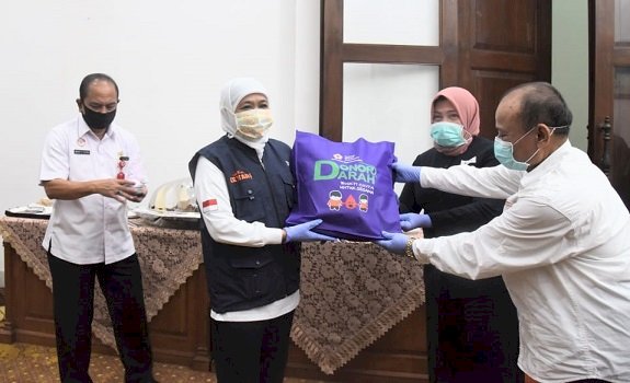 Cegah Penurunan Stok Darah Jelang Ramadan dan Pandemi Covid-19 , Pemprov Jatim Sumbang 581 Kantong Darah