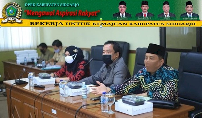 Panja DPRD Sidoarjo Kawal Penanganan Covid-19, Evaluasi Penyaluran Bansos Kepada Warga