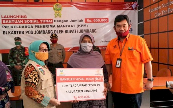 Bupati Jombang Launching BLT Kemensos, Ada 24 Ribu Lebih KPM Jombang yang Bakal Terima