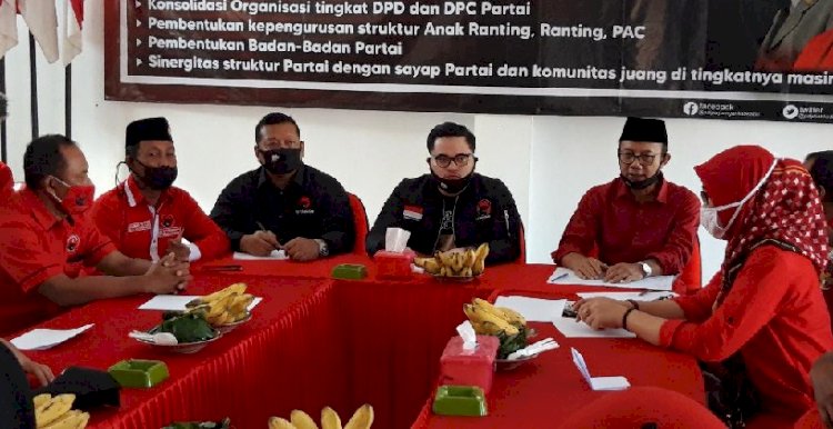 Sambangi Kantor PDIP Kediri, Cabup Dhito Janji Genjot Elektabilitas