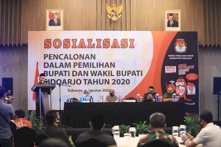 KPU Sidoarjo Sosialisasikan Pencalonan Pilbup 2020