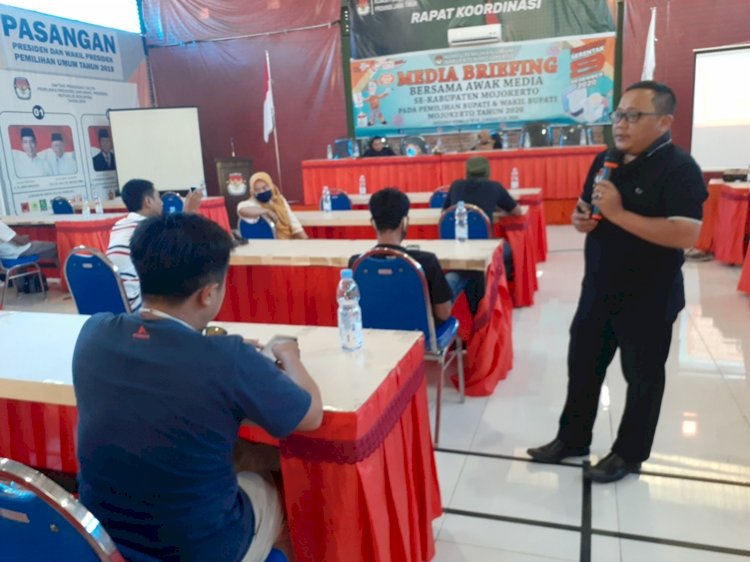 KPU Kabupaten Mojokerto Gelar Media Briefing