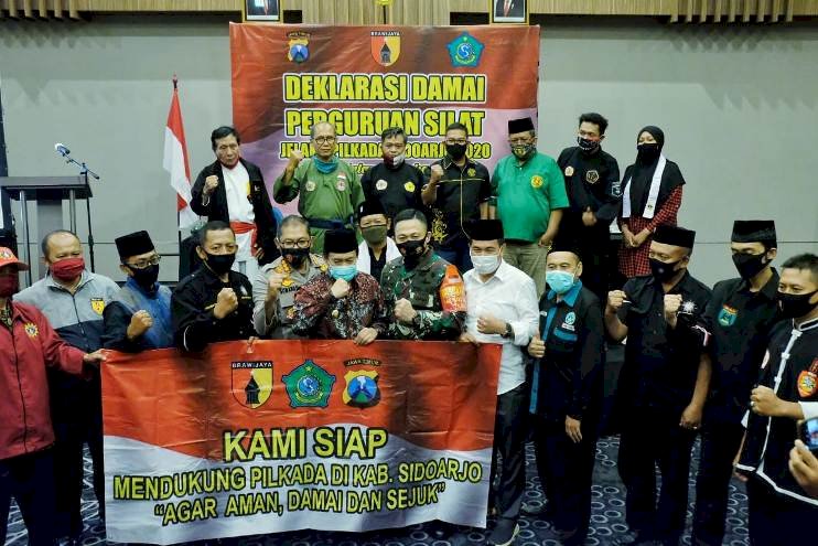 Perguruan Silat di Sidoarjo Deklarasi Damai