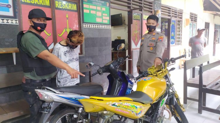 Curi Motor Terekam CCTV, Remaja Jombang Ditangkap