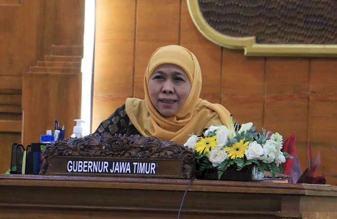 Buka Virtual Expo SMA Double Track,  Gubernur Khofifah Gagas Akses Perbankan  bagi Millenial