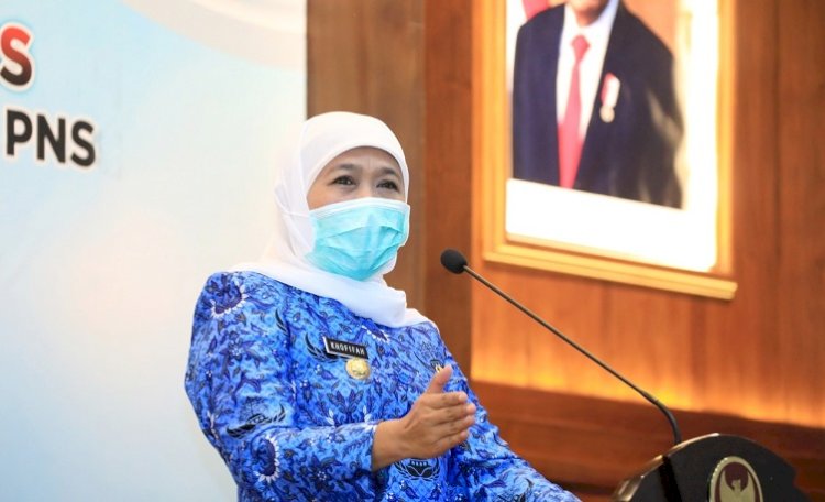 HUT KORPRI Ke-49, Gubernur Khofifah Ajak Anggota KORPRI  Buat Terobosan dan Terus Berinovasi