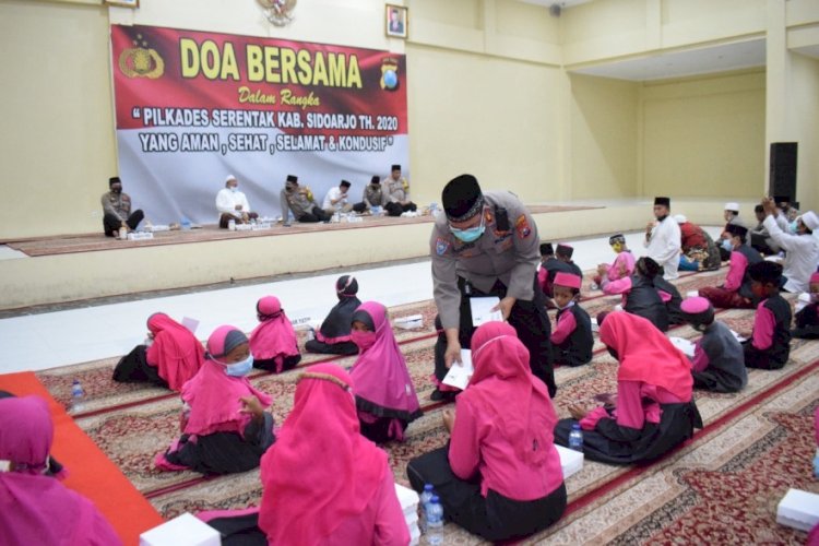 Jelang Pilkades, Polresta Sidoarjo Gelar Doa Bersama