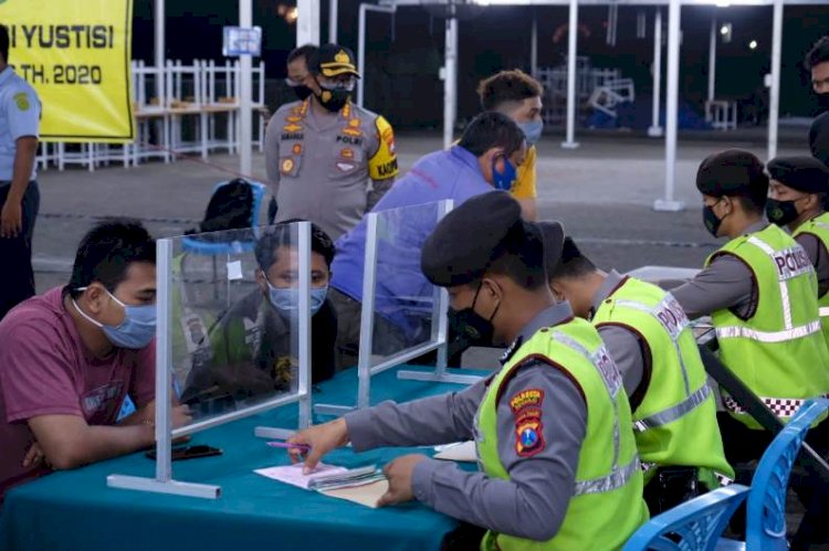 Kapolresta Sidoarjo Pimpin Operasi Yustisi Malam Hari