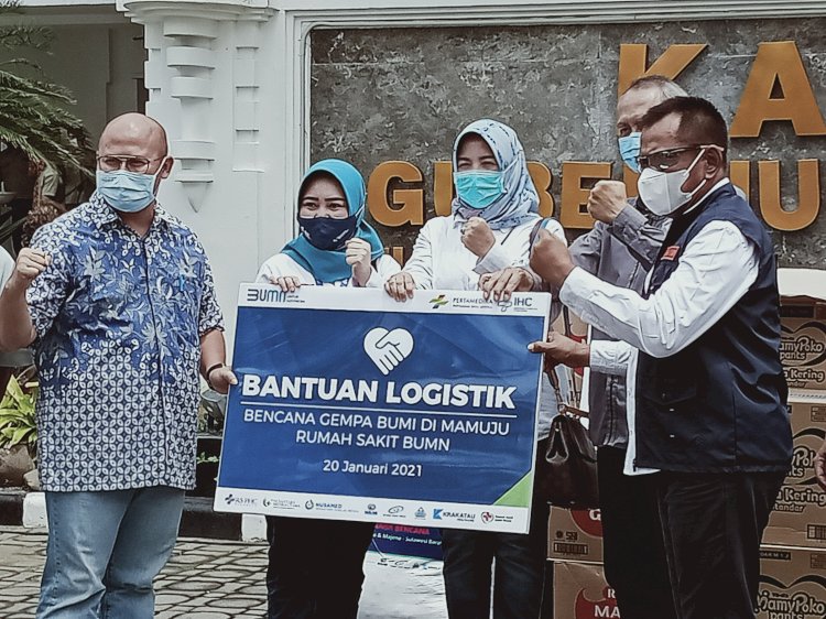 Pemprov Jatim Terima Bantuan Dari Pertamina Bina Medika Untuk Korban di Mamuju dan Majene