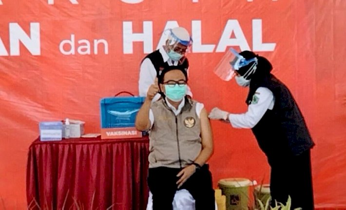 Bupati Pamekasan dan Forkopimda Divaksin Tahap Kedua, Baddrut: Alhamdulillah Semua Sehat-Sehat