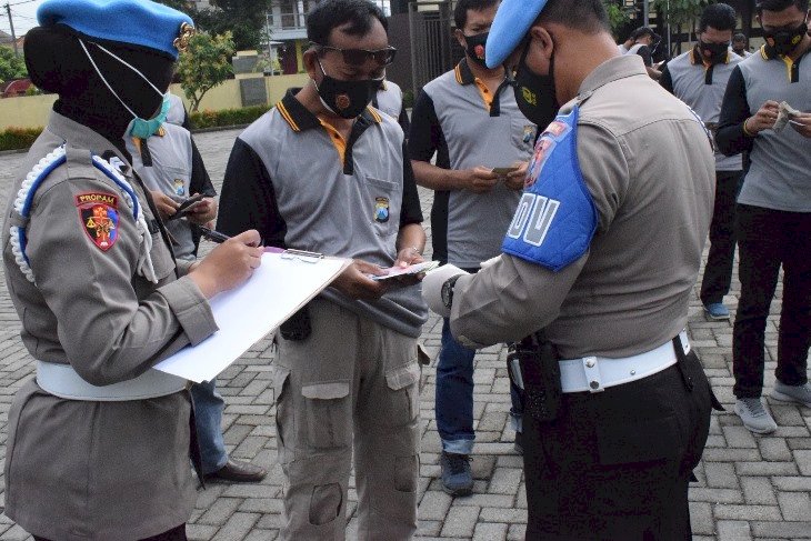 Propam Polda Jatim Gelar Operasi Penegakan Disiplin di Polresta Sidoarjo