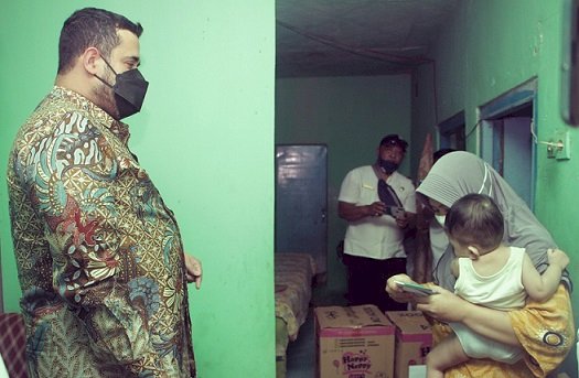 Walikota Habib Hadi Kunjungi Anak Dengan Pertumbuhan Lambat