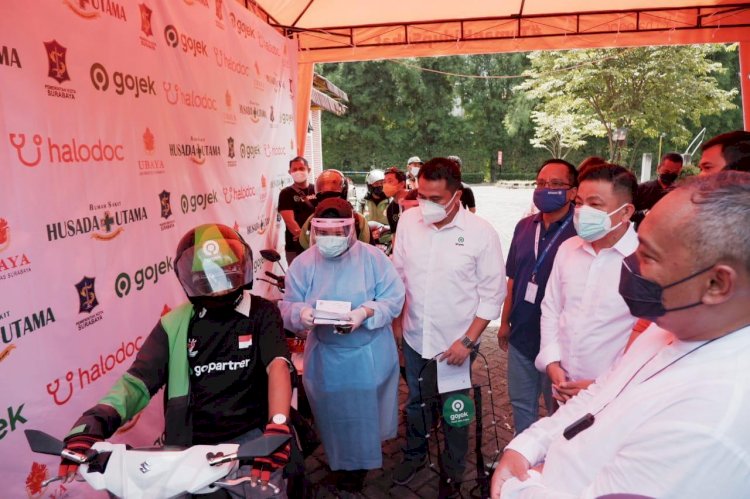 Gojek Gelar Pos Pelayanan Vaksinasi Drive Thru