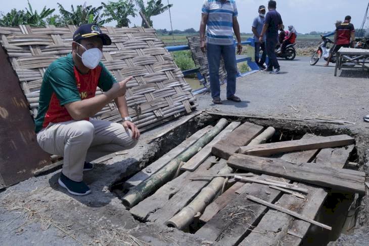 Rusak, Jembatan Klantingsari Diperbaiki Pakai PIWK