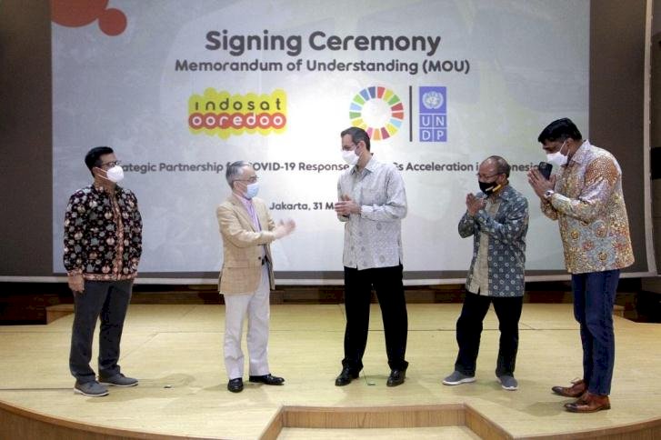 UNDP dan Indosat Percepat Penanggulangan Pandemi Covid-19