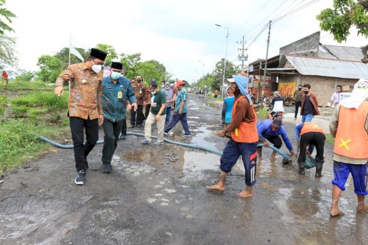 Kerap Kebanjiran, Jalan Beciro Dibeton 1,7 Km