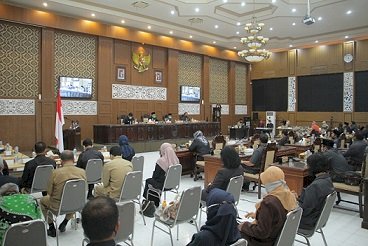 DPRD Gelar Paripurna Penyampaian Nota Penjelasan Walikota, Atas LKPJ Pada 2020