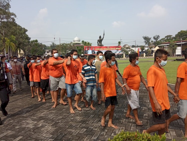 Polres Mojokerto Amankan 65 Pelaku dalam Operasi Pekat