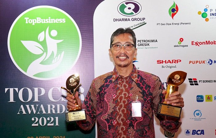 TOP CSR Awards 2021, Bank Jatim Raih Dua Penghargaan Sekaligus