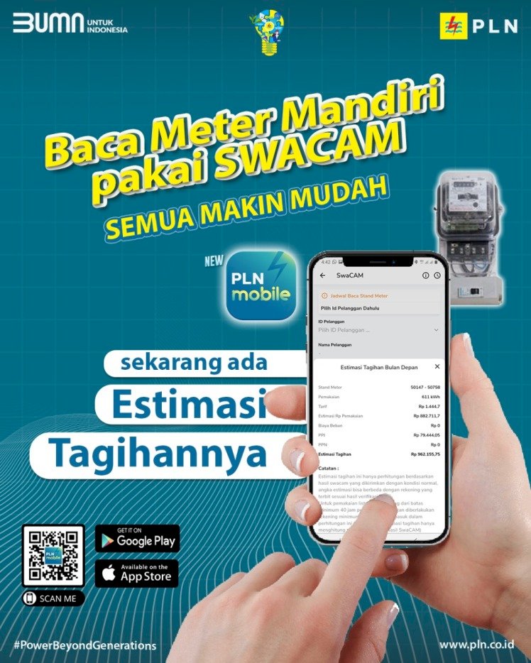 Pelanggan Cek Estimasi Tagihan Listrik di PLN Mobile