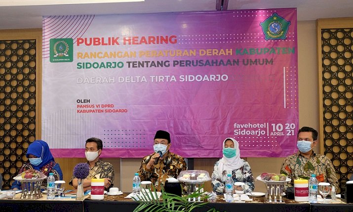 Public Hearing Bahas Raperda Perumda Delta Tirta Sidoarjo, Pansus VI Pilih Perumda untuk Tingkatkan Pelayanan Masyarakat