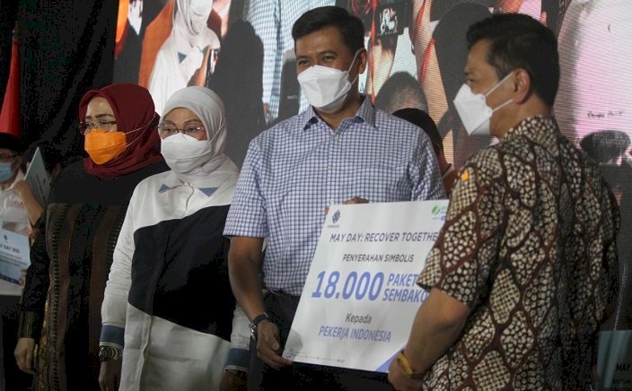 May Day Era Pandemi, BPJS Ketenagakerjaan Berikan Bantuan 18 Ribu Sembako pada Pekerja