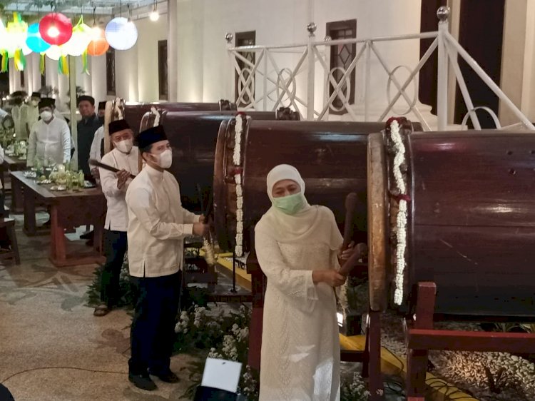 gubernur Jatim dan Forkopimda Gelar Takbir Virtual