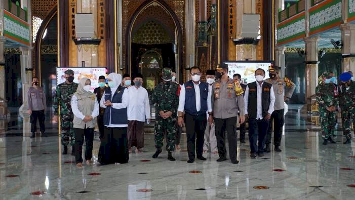 Wali Kota Dampingi Gubernur Jatim Cek Persiapan Salat Id