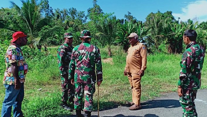 Kepala Distrik Pantai Timur Papua Dukung Giat TMMD ke-111