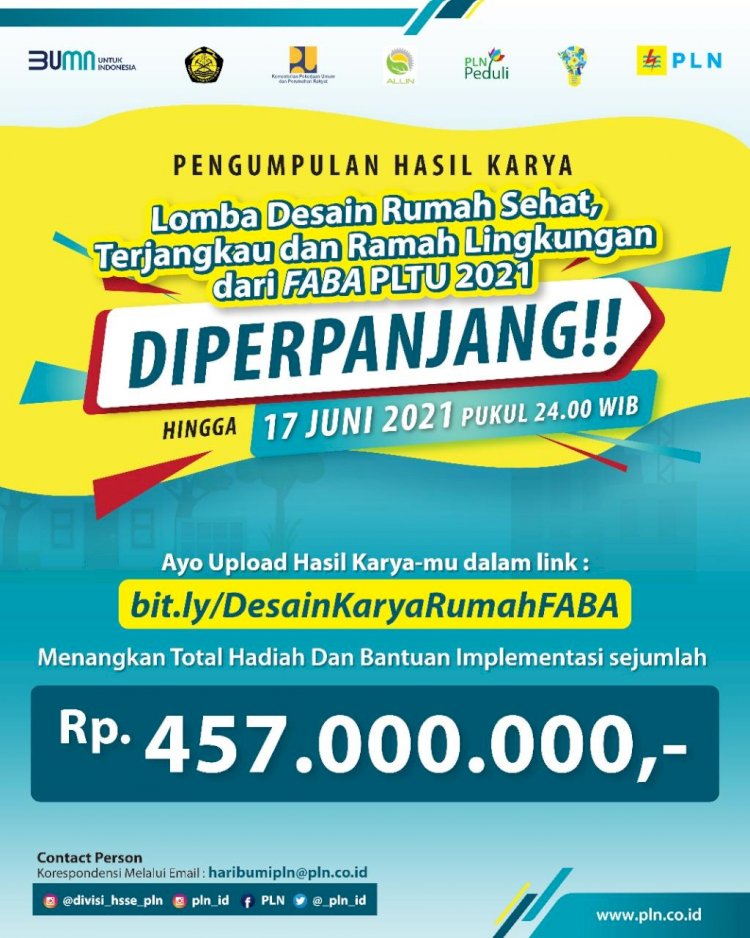 Pendaftaran Lomba Desain Rumah Diperpanjang