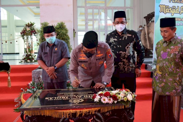 Masjid Polresta Sidoarjo Resmi Dibuka