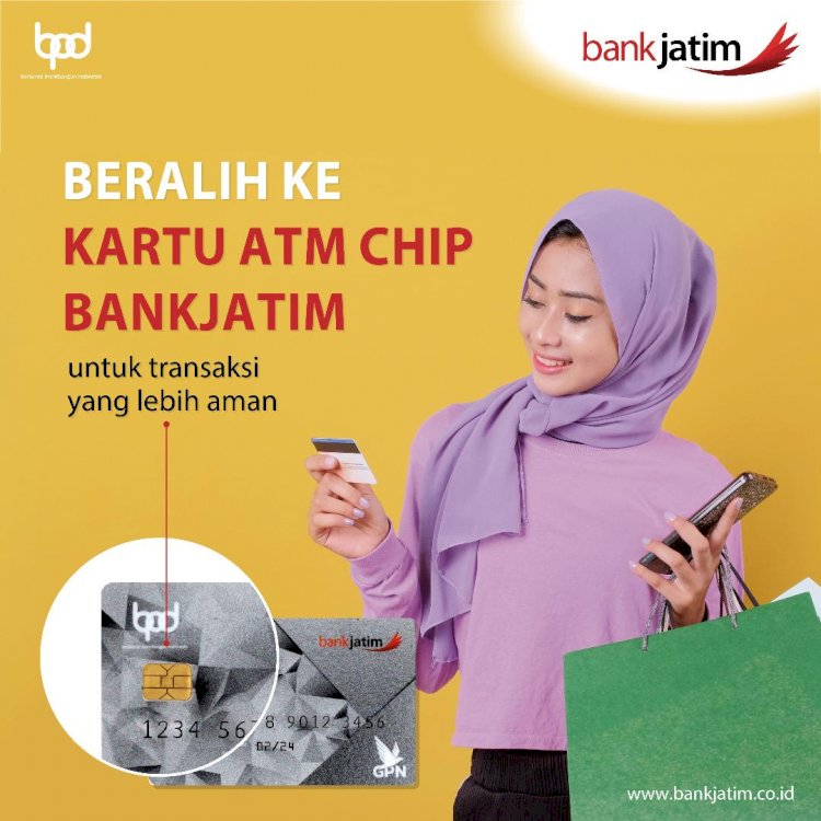 Bank Jatim Imbau Nasabah Ganti Kartu ATM Lama