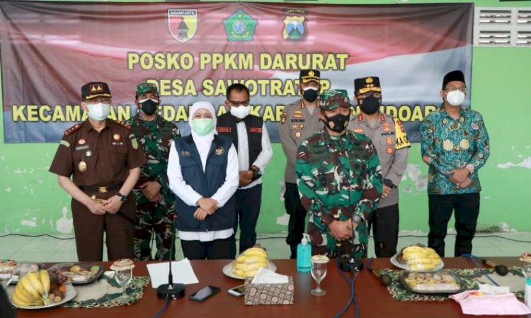 Forkopimda Jatim Optimalkan Prokes di Zona Merah