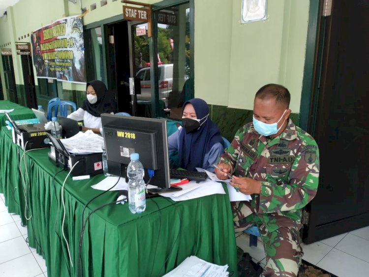 Kodim 0822 Bondowoso Gelar Vaksinasi Masal