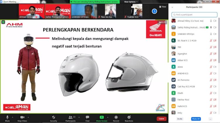 MPM Honda Edukasi Pentingnya Helm bagi Komunitas