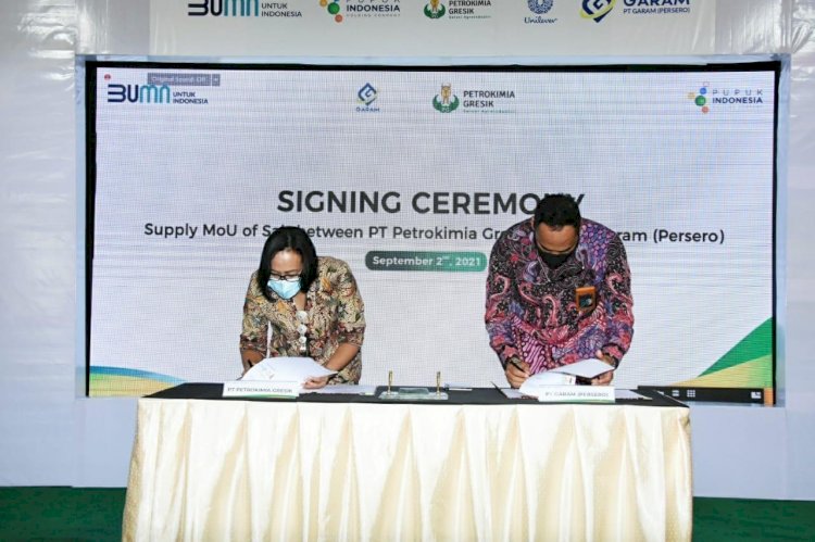 Petrokimia Gresik  Gandeng Unilever Asia dan PT Garam