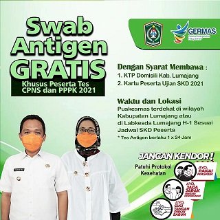 Pemkab Sediakan Swab Antigen Gratis bagi Peserta CASN 2021 Domisili Lumajang