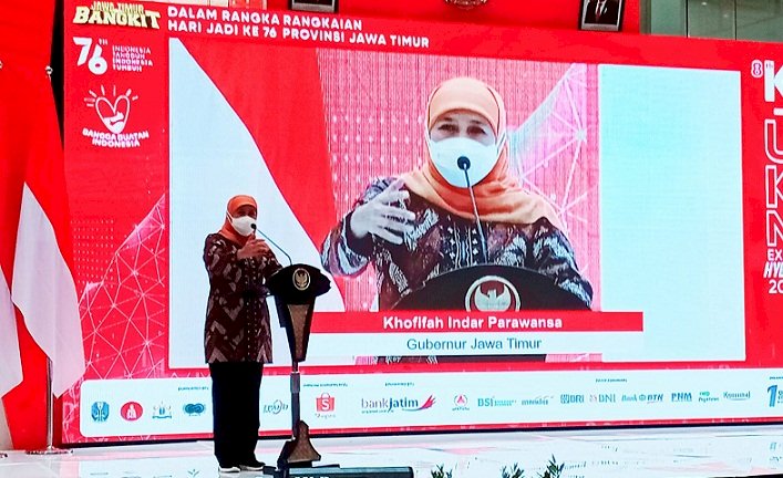 Bangkitkan Semangat UMKM Jatim, Gubernur Khofifah Buka K-UMKM Expo