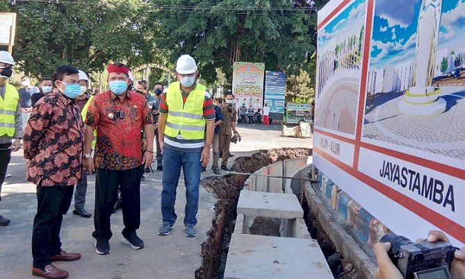 Pendistrian Nganjuk Koridor II, Plt Bupati Marhaen Jumadi Lanjutkan Pembangunan