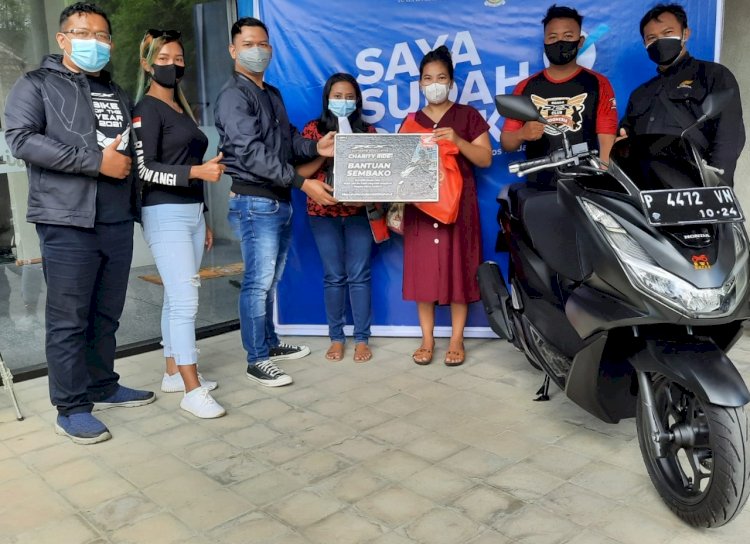 Pecinta Honda PCX Banyuwangi Touring Sambil Berbagi