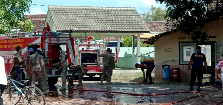 Bekas Rumah Dinas Kadis TPHP Terbakar