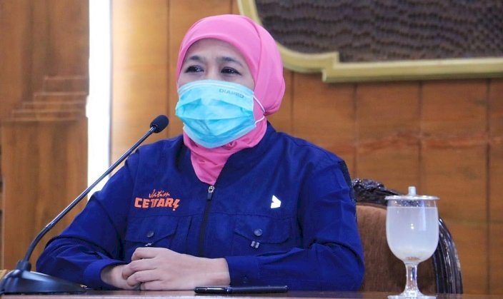 Jatim 100% Zona Kuning Covid-19, Gubernur Khofifah: Jangan Lengah, Jangan Kendor Prokes dan Vaksin