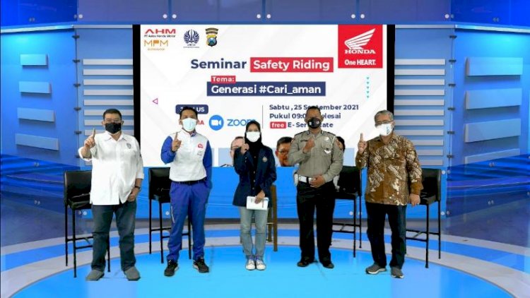 Webinar Safety Riding bersama Generasi Milenial