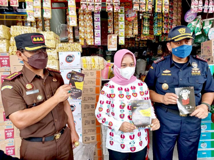 Wali Kota Mojokerto dan Kanwil Bea Cukai Gelar Operasi Cukai Ilegal