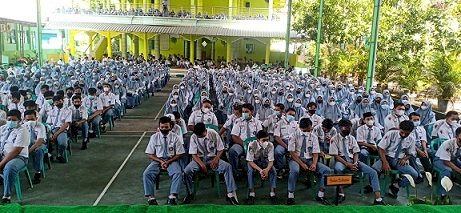 Polres Tuban Lakukan Motivasi dan Sosialisasi Etika Berkendara pada Siwa-Siswi Man 2 Tuban