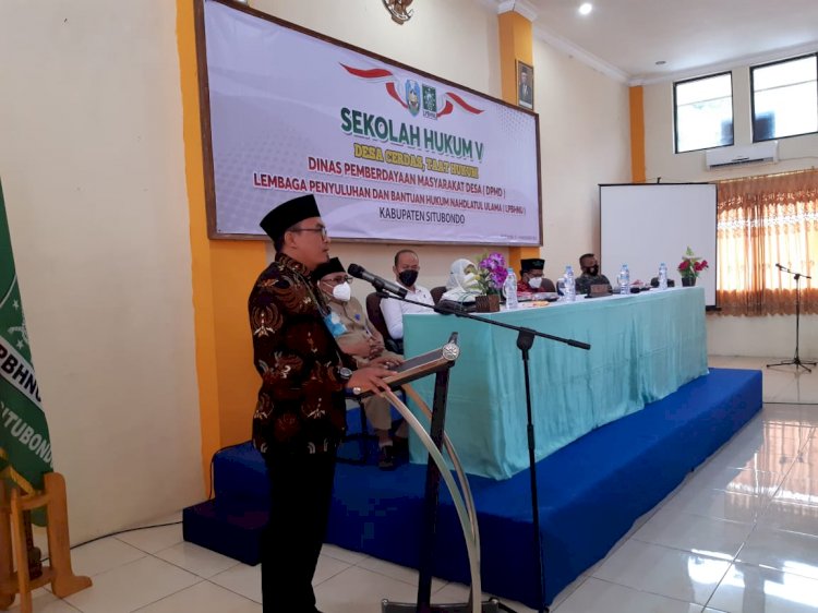 Wujudkan Desa Taat Hukum, LPBHNU Situbondo Gelar Sekolah Hukum