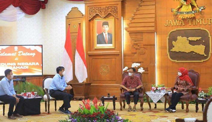 PLN-WIMA Audiensi dengan Gubernur Khofifah, Siap Dukung Iklim Kendaraan Listrik di Jatim