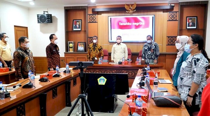 Bupati Gresik, Gus Yani  Gelar Monev MCP dengan KPK