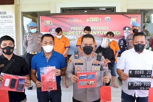 Satreskrim Polresta Banyuwangi Bekuk Komplotan Ganjal ATM Lintas Provinsi